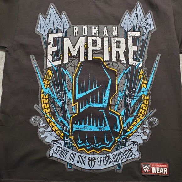 Roman Reigns WWE WWF WCW Authentic Roman Empire Youth Large T-Shirt Believe That - Picture 5 of 12
